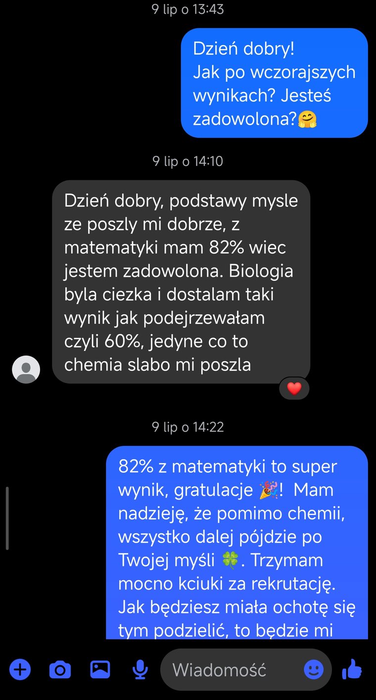 Wiadomość — Patrycja